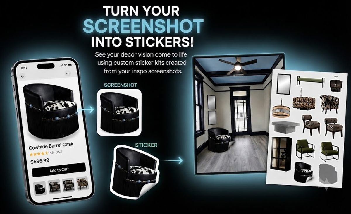 Turn your screenshot into stickers