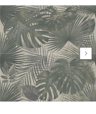 24x48 tropical porcelain tile pattern